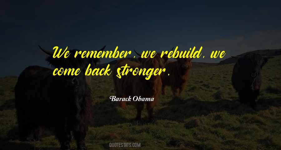 Come Back Stronger Quotes #615940