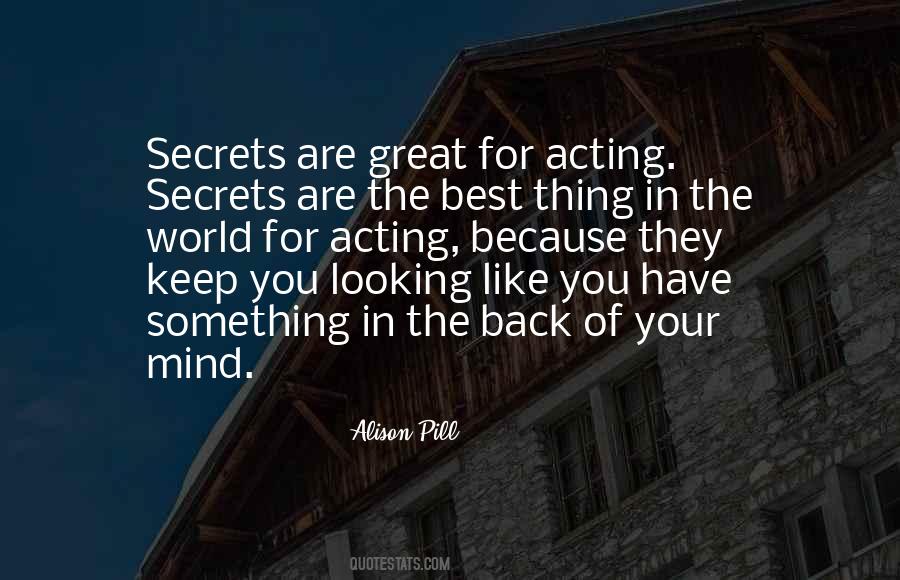 Quotes About Keep Secrets #465223