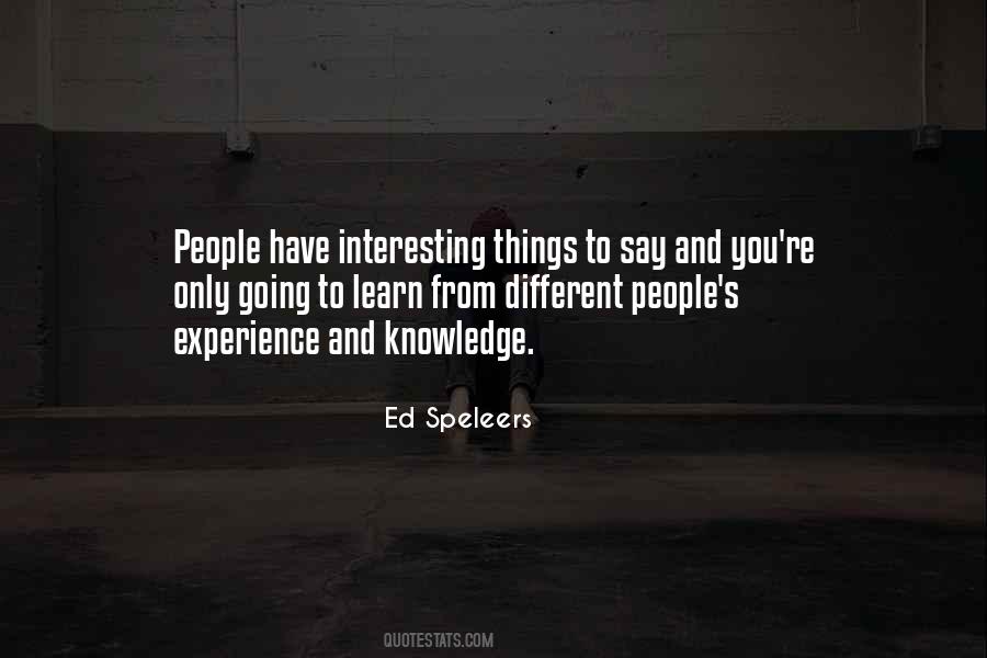 Quotes About Experience And Knowledge #1626991