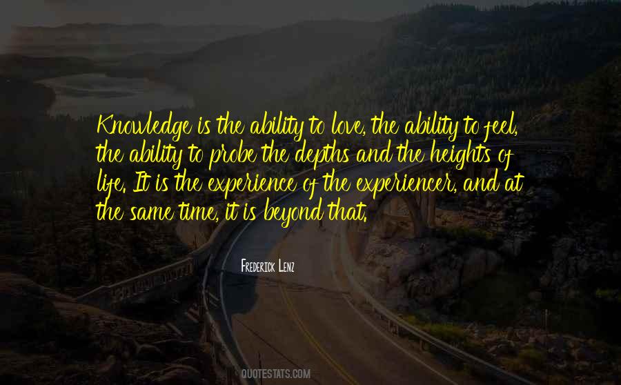 Quotes About Experience And Knowledge #439042