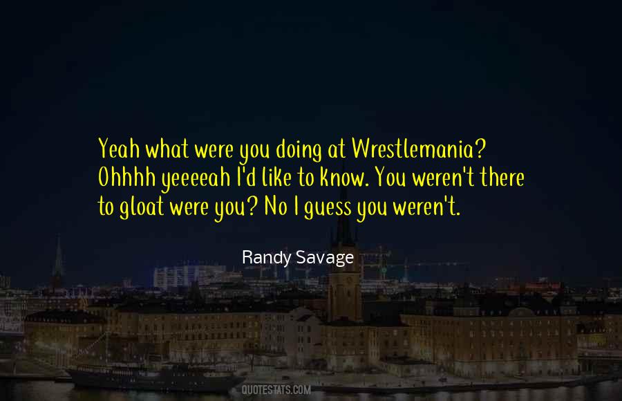 Quotes About Wrestlemania #76943