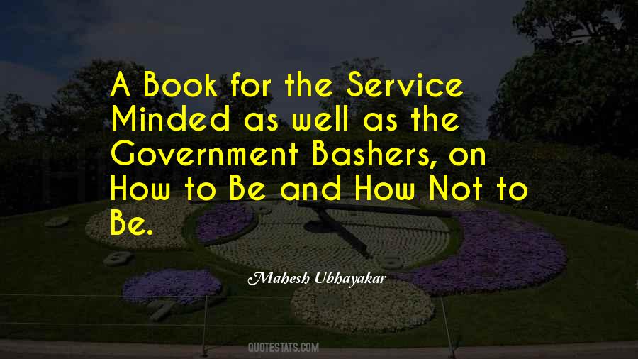 Quotes About Government Service #1792890