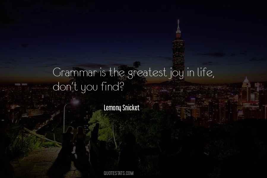 Quotes About Grammar #884922