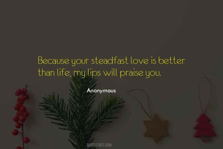 Quotes About Steadfast Love #877354