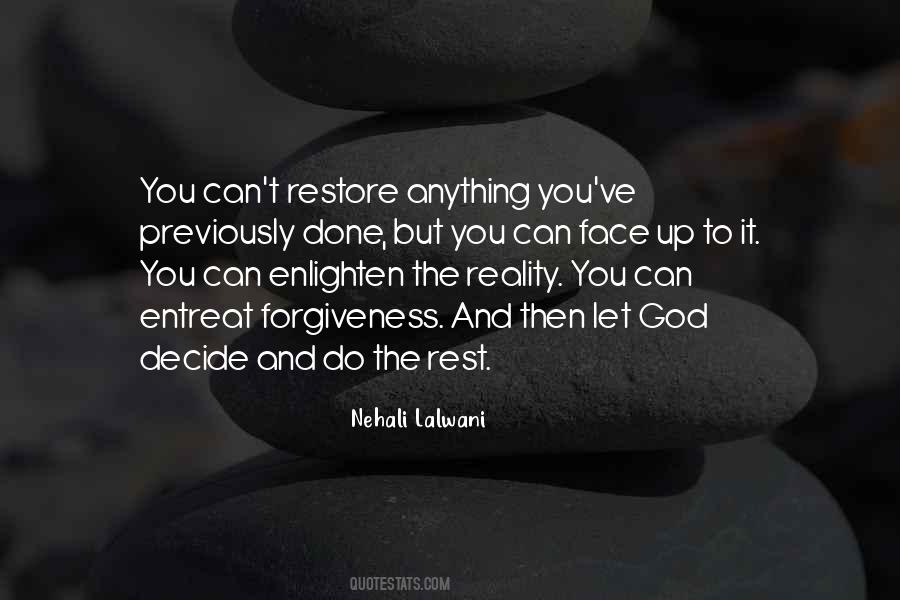 Quotes About Restore #1354935