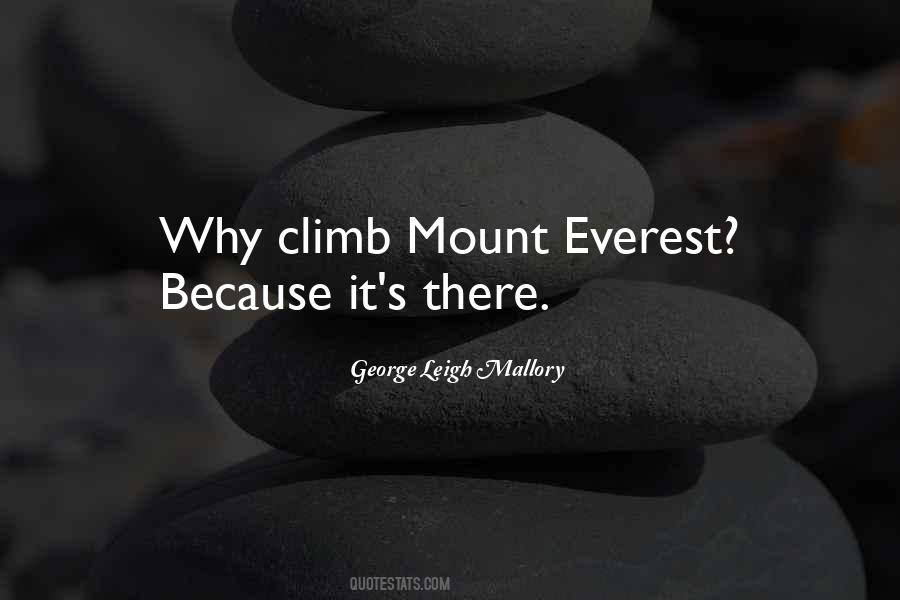 Quotes About Mount Everest #1674307