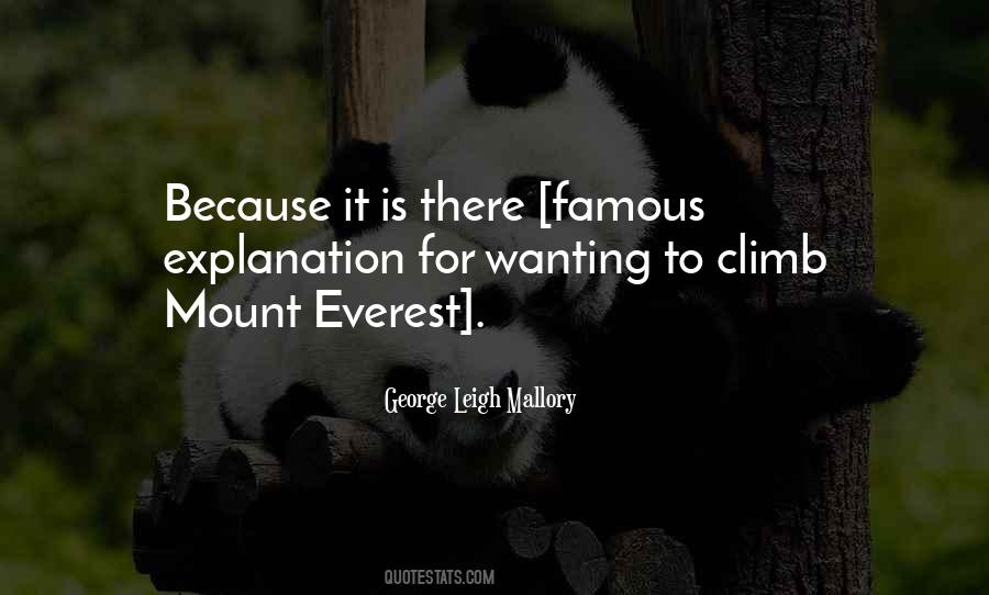 Quotes About Mount Everest #1870565