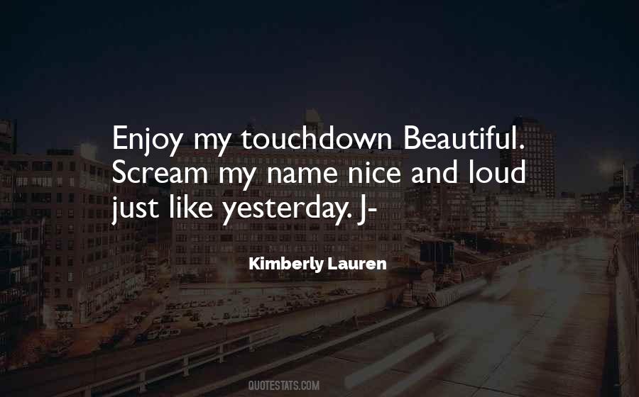 Quotes About Touchdown #1870214