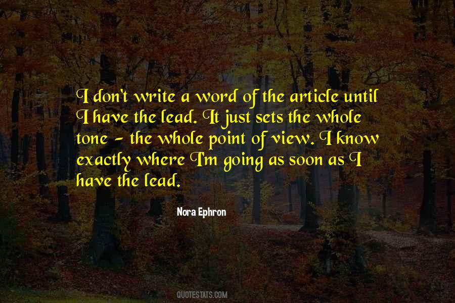 Quotes About Article Writing #1114113