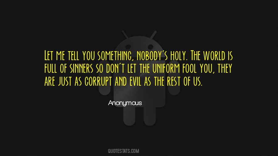 Quotes About A Corrupt World #1022399