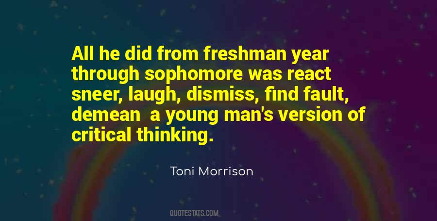 Quotes About Freshman Year #1296482