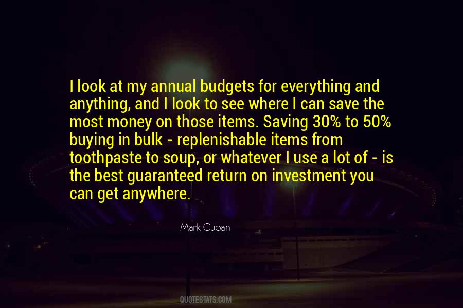 Quotes About Return On Investment #1032383