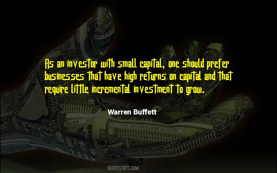 Quotes About Return On Investment #1069677