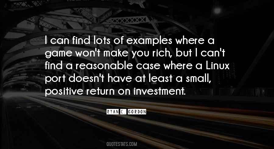 Quotes About Return On Investment #972454