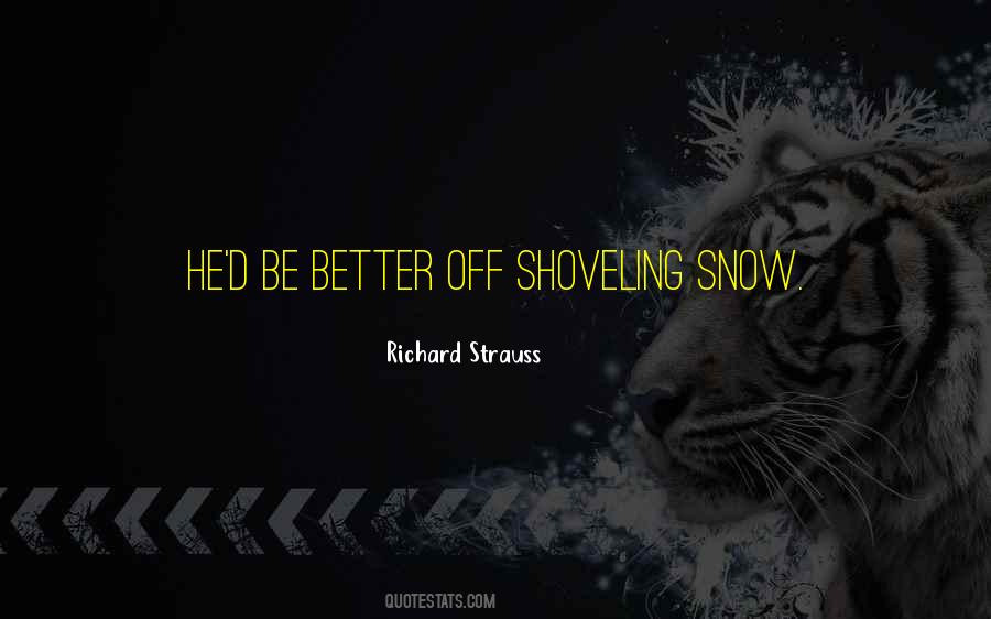 Quotes About Shoveling Snow #54057