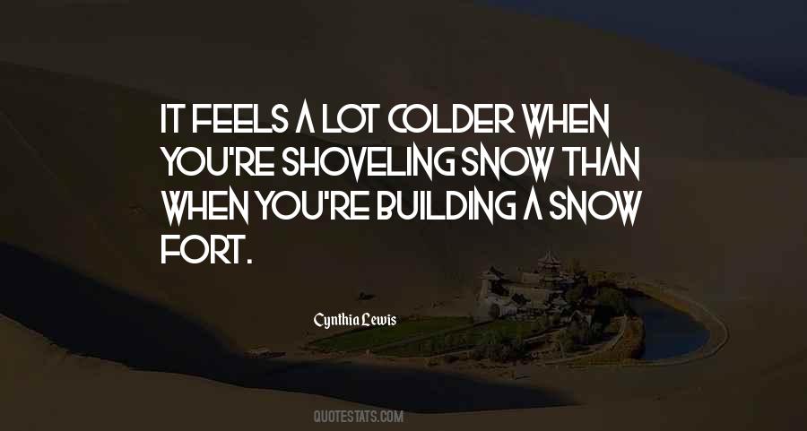 Quotes About Shoveling Snow #779758