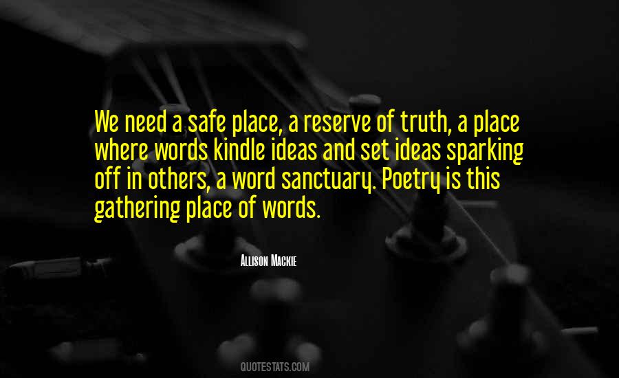 Quotes About A Safe Place #195940