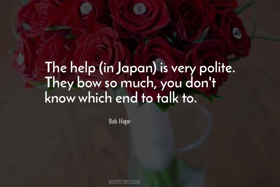 Polite Talk Quotes #5644