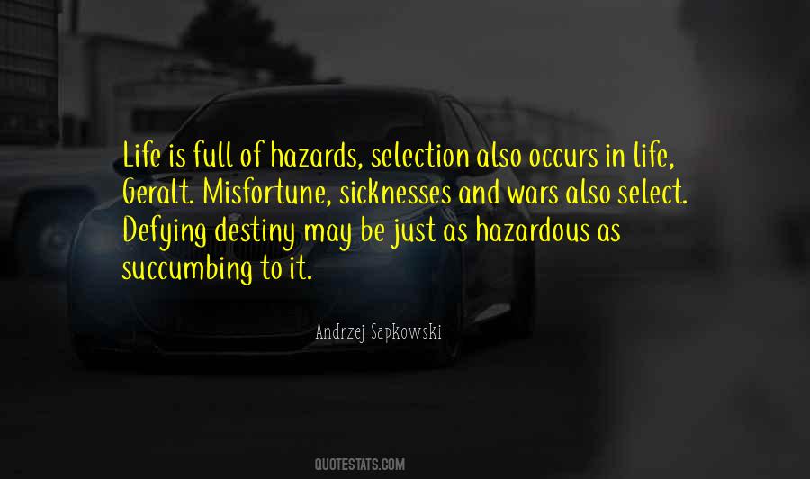 Quotes About Hazards #1632778