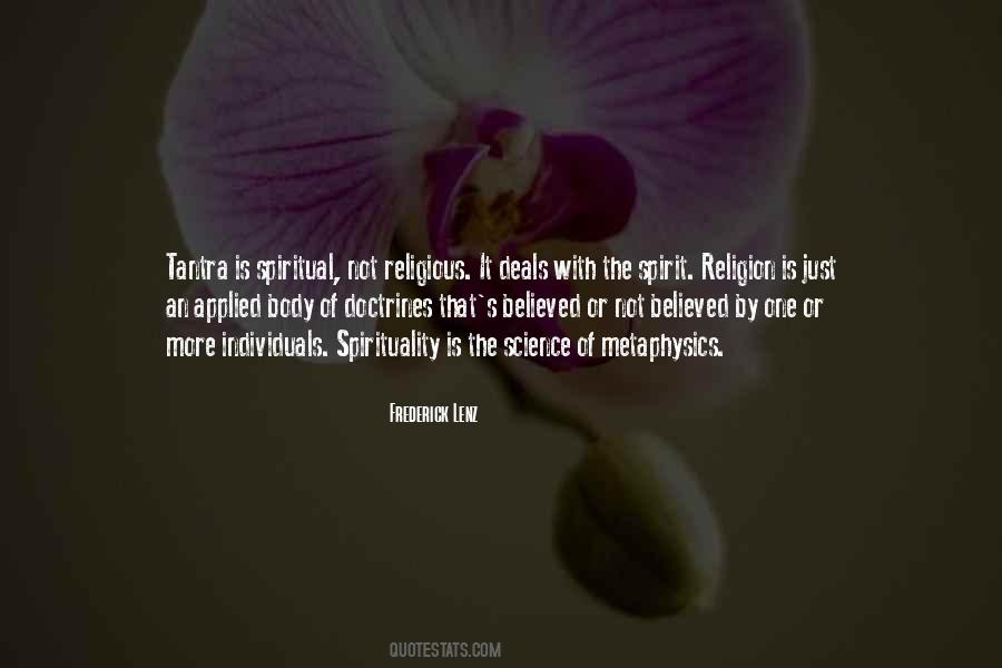 Spiritual But Non Religious Quotes #82001