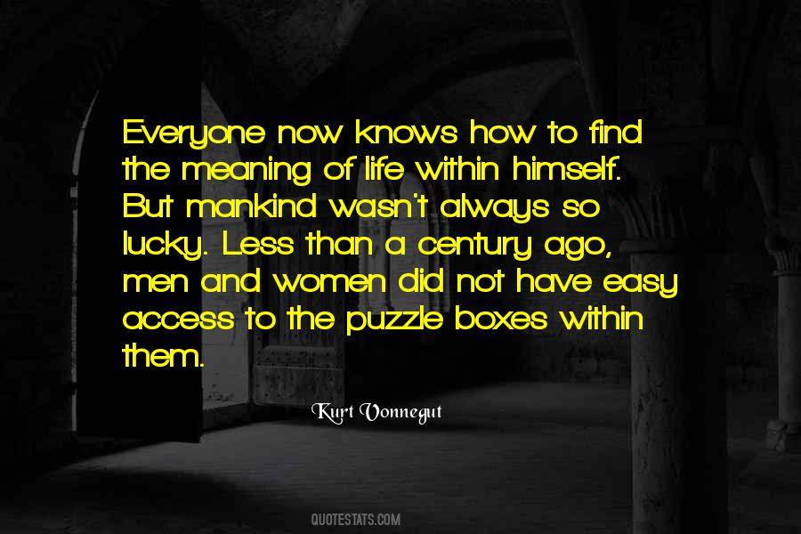 Quotes About Puzzle Of Life #1538519