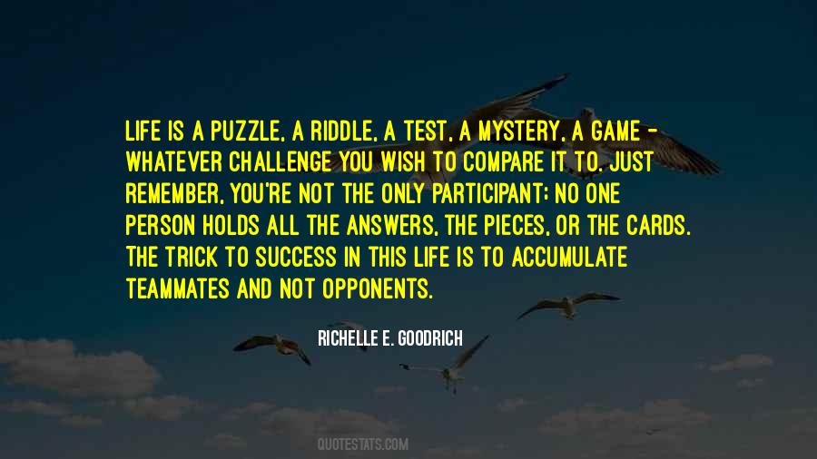 Quotes About Puzzle Of Life #1736393