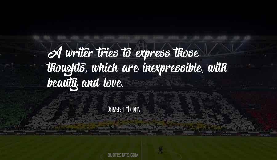 Writer Thoughts Quotes #1500155