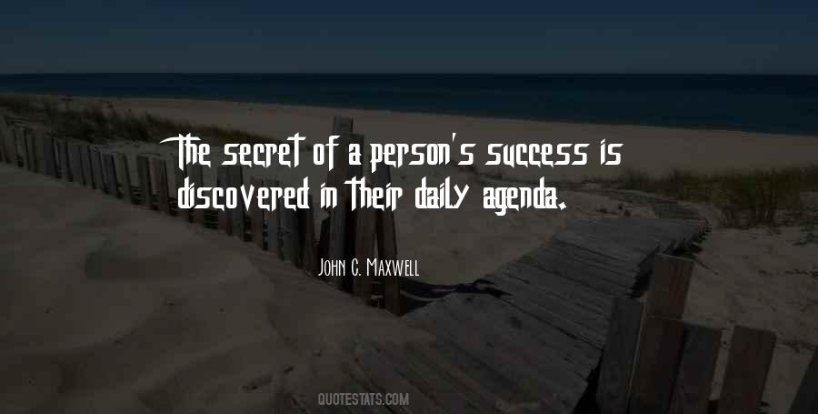Secret Agenda Quotes #1641809