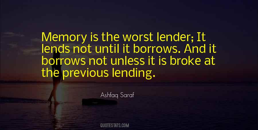 Quotes About Lending #333063