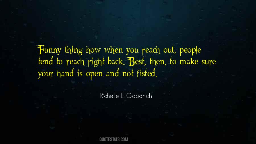 Reaching Back Quotes #9129