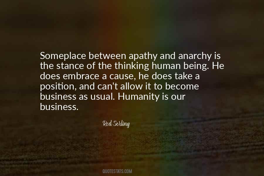 Quotes About Apathy #1379497