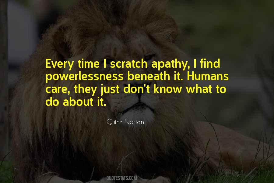 Quotes About Apathy #1695522