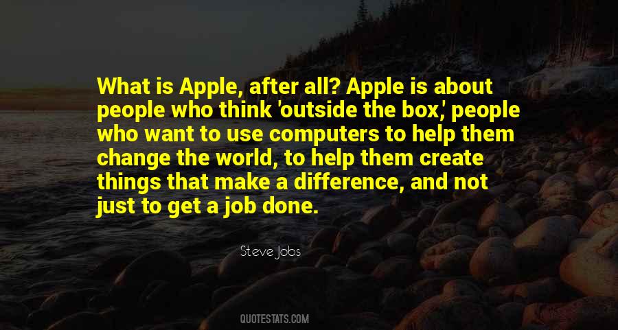 Quotes About Think Outside The Box #148281