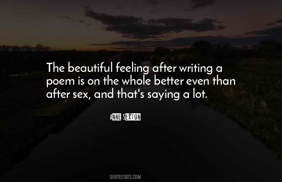 Beautiful Feeling Quotes #1028479