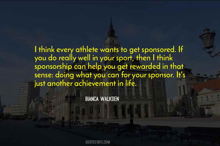 Quotes About Sponsorship In Sport #1315072