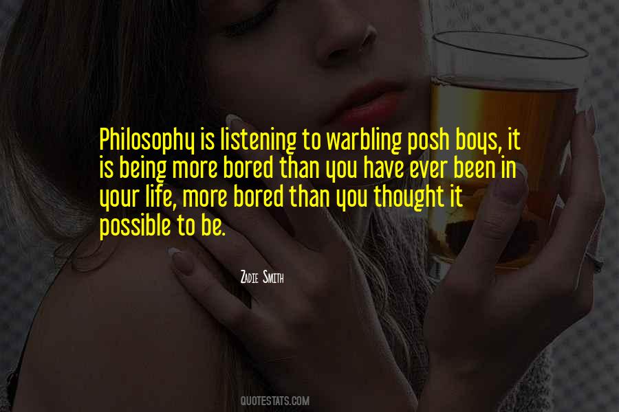 Posh Life Quotes #453076