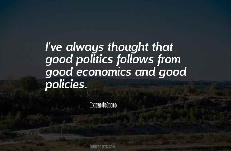 Quotes About Politics And Economics #1609051