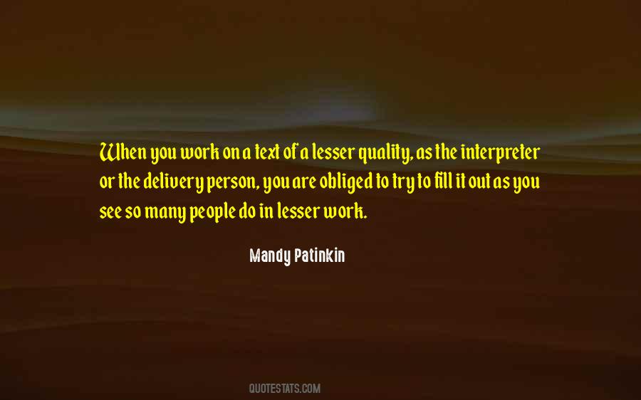 Quality Of People Quotes #26158