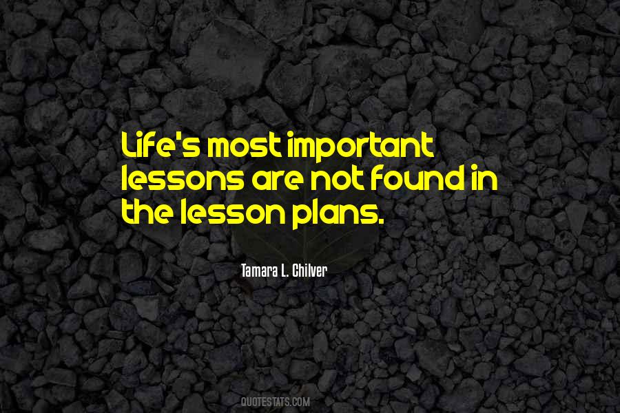 Quotes About Important Lessons #1850549