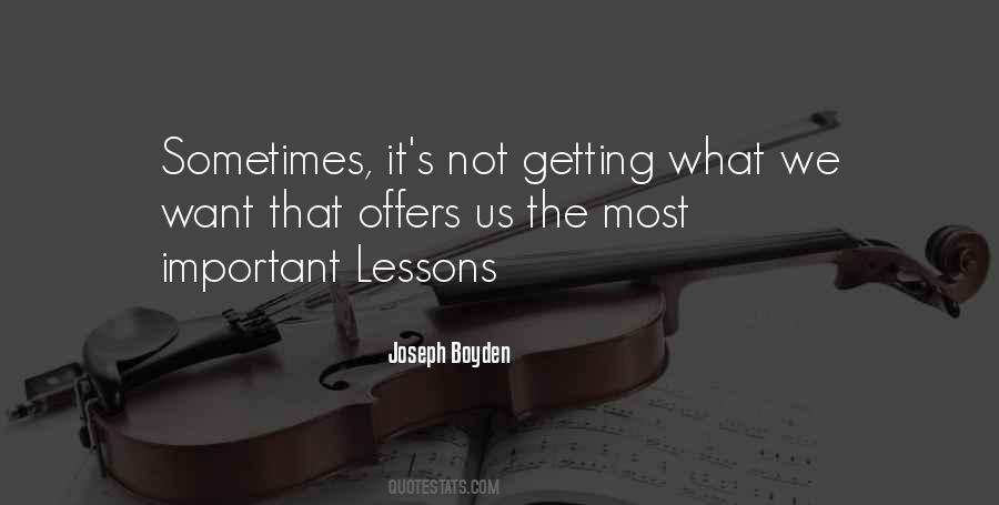 Quotes About Important Lessons #1854080