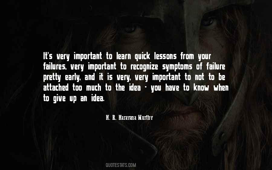 Quotes About Important Lessons #625954