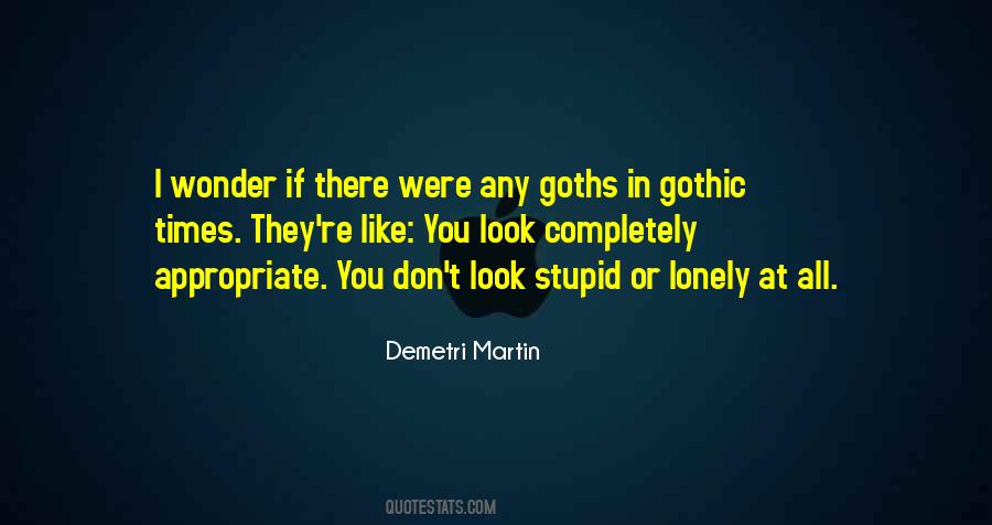 Quotes About Goths #675143