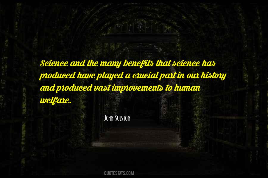 Quotes About Benefits Of Science #1305399