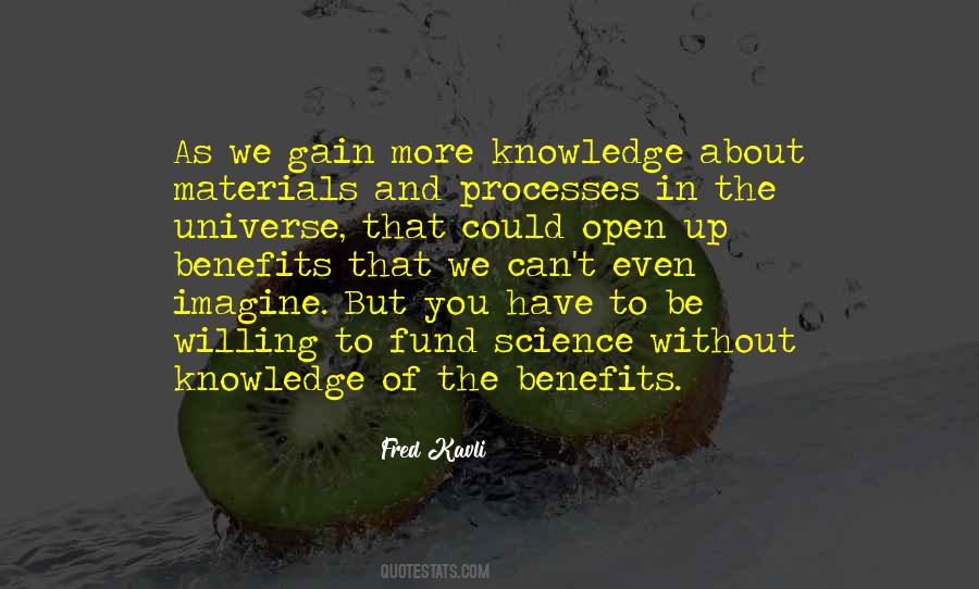 Quotes About Benefits Of Science #1425181