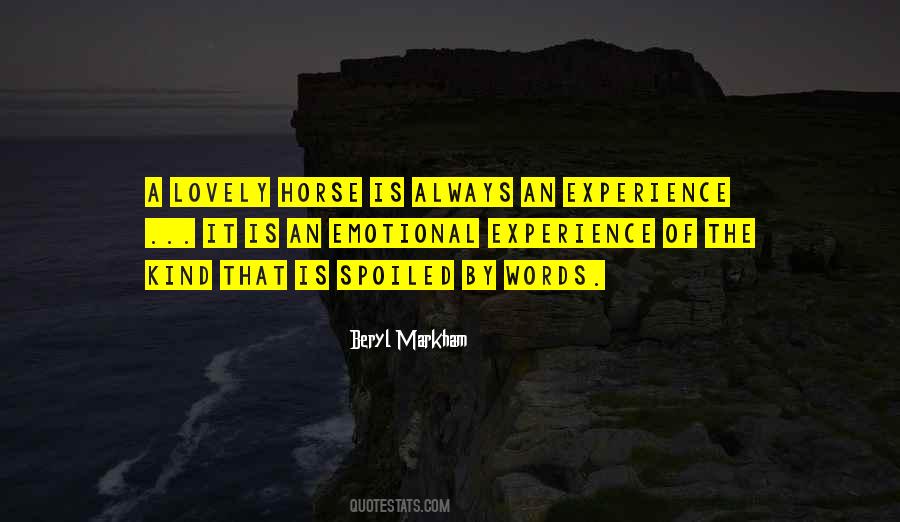 Quotes About An Experience #1297944