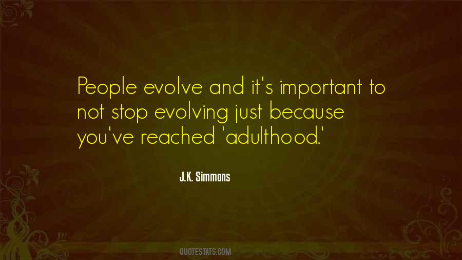 People Evolve Quotes #442091