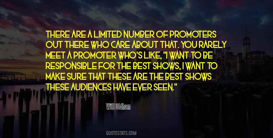 Quotes About Promoters #1264828