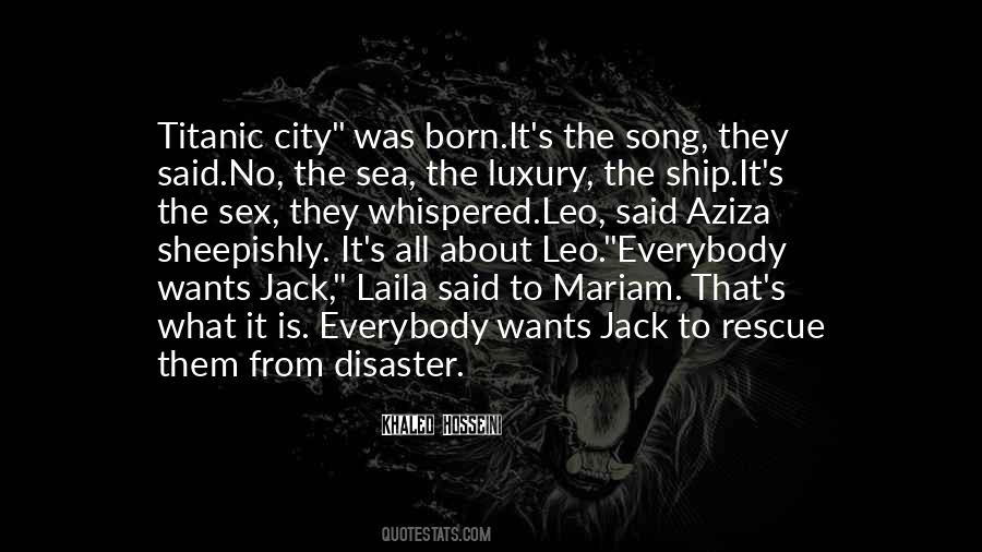 Quotes About Titanic Disaster #1544852