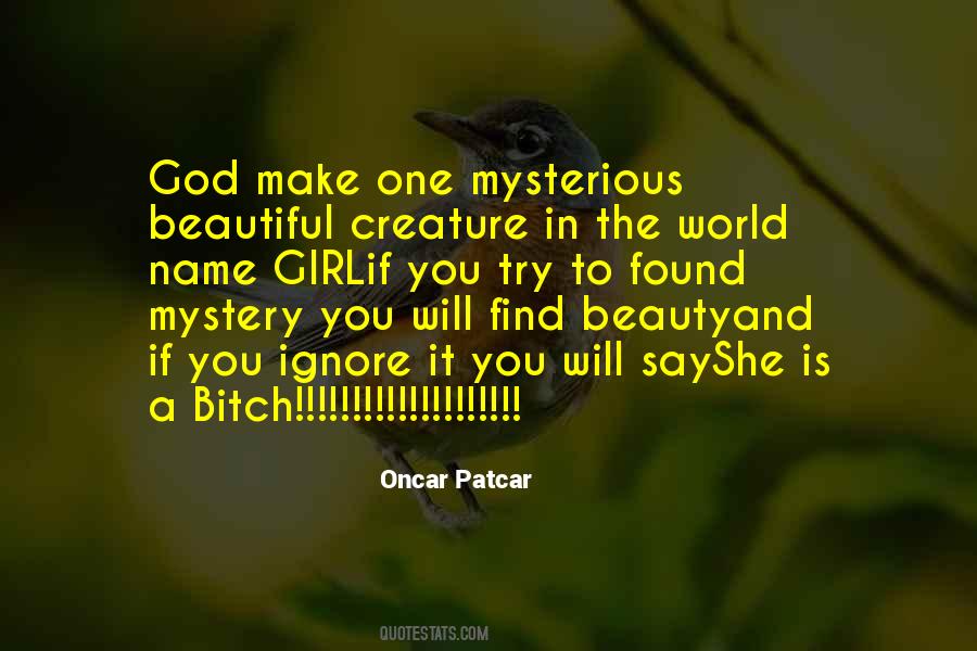 Quotes About Mysterious World #1027849