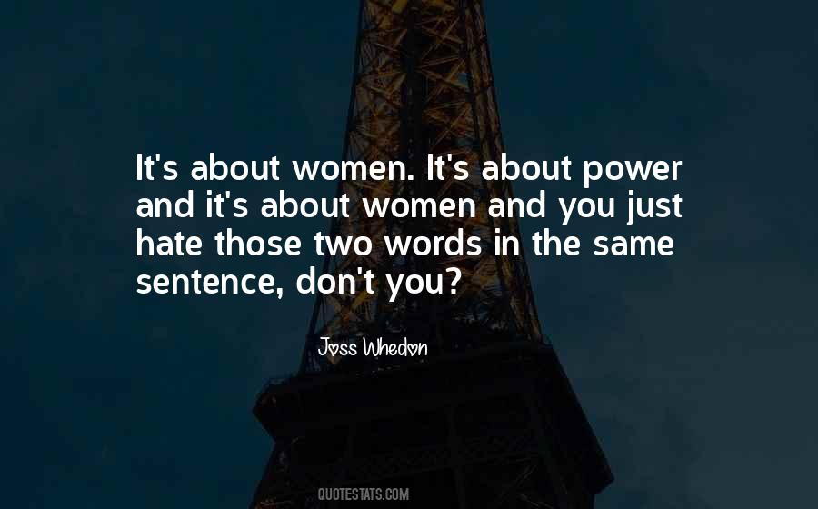 Quotes About Women's Power #898535